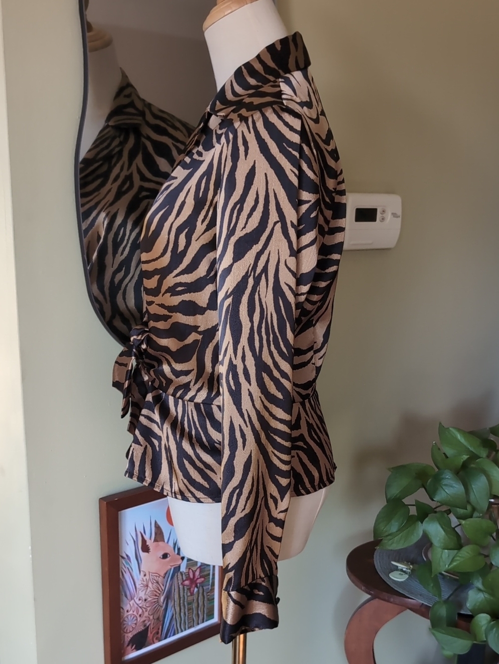 Jones New York Women's Size Small Animal Print Blouse - Picture 9 of 14